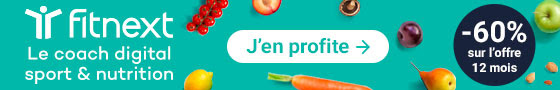 Fitnext -J'en profite ! -60% sur l’offre 12 mois 14,90€ au lieu de 39,99€